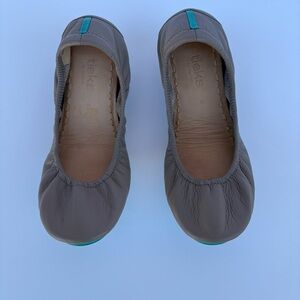 Tieks Taupe Leather Ballet Flats Size 8
